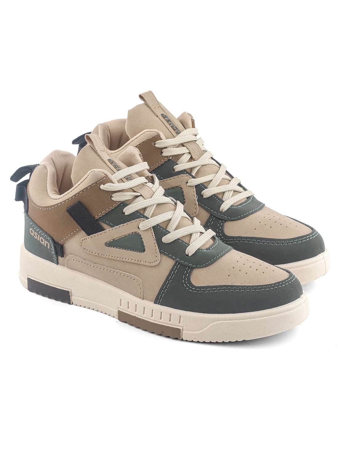 men color block lace up sneaker