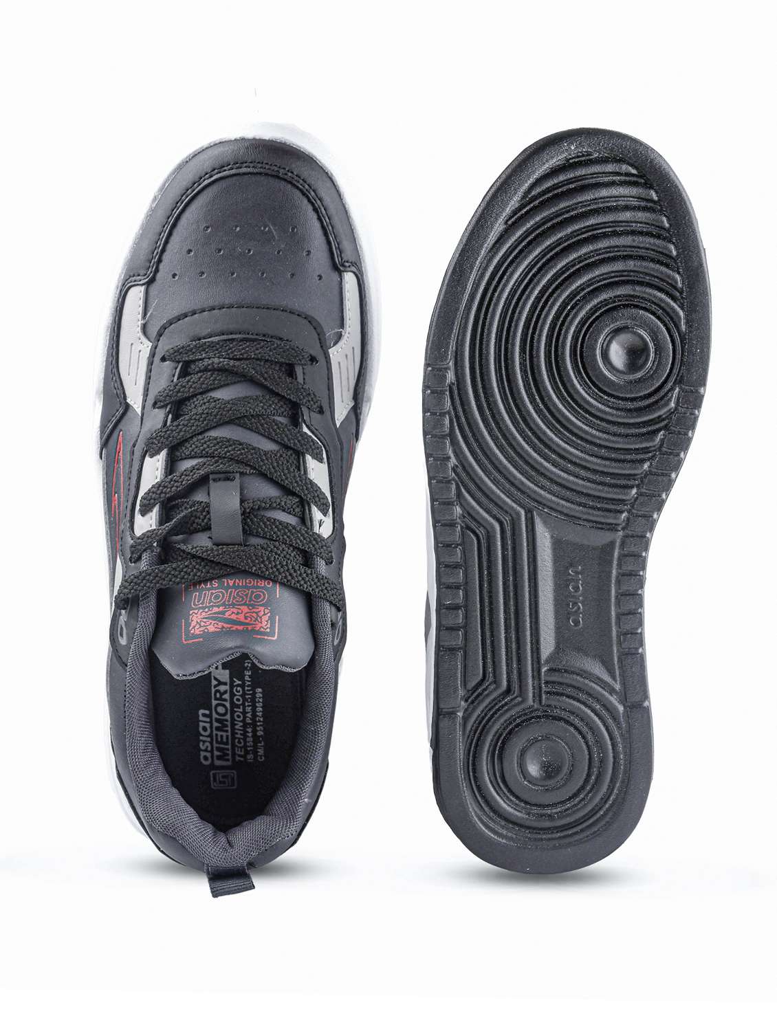 men color block lace up sneaker - 22406592 -  Standard Image - 3