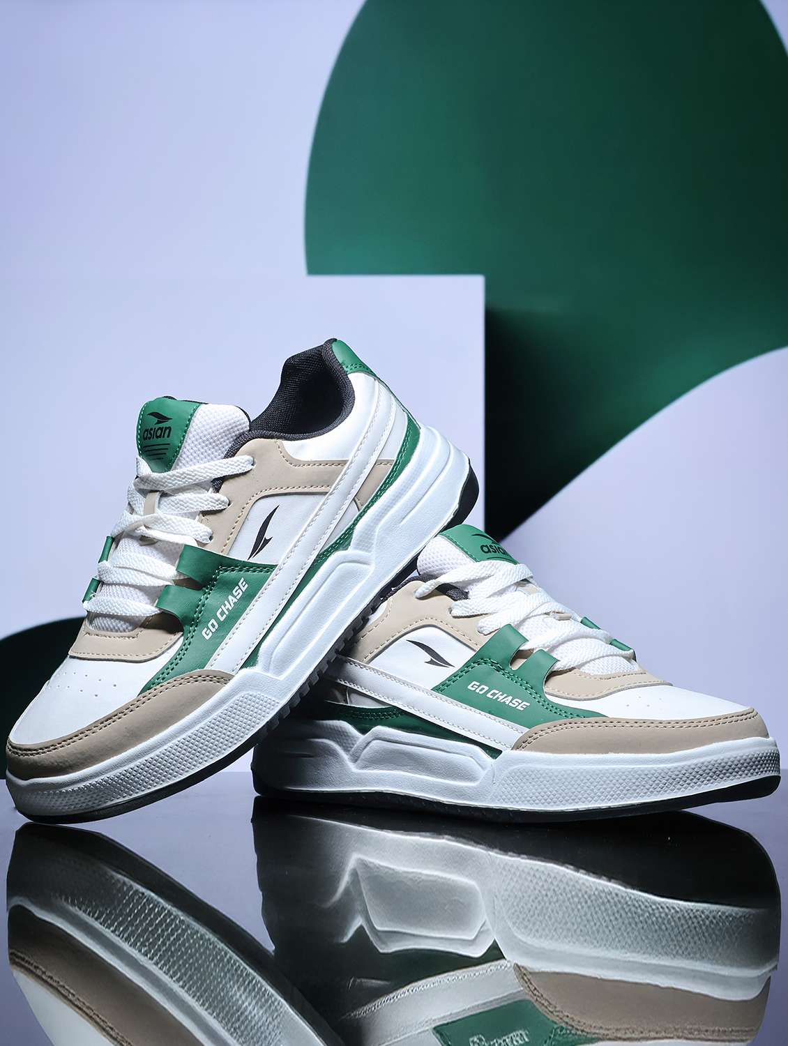 men color block lace up sneaker