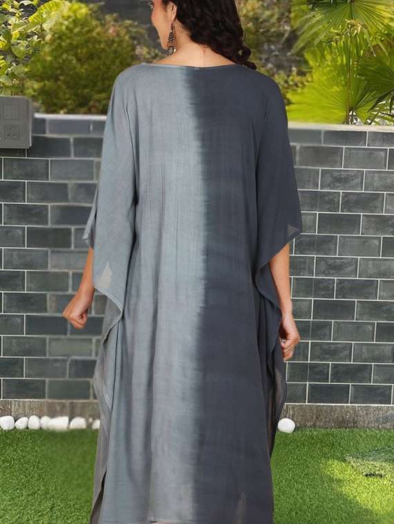women tie & dyed kimono sleeve kaftan dress - 22406634 -  Standard Image - 3