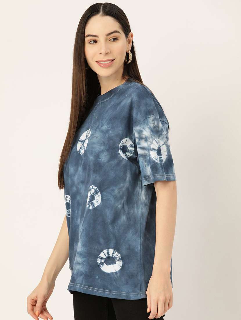 women tie & dye short sleeve t-shirt