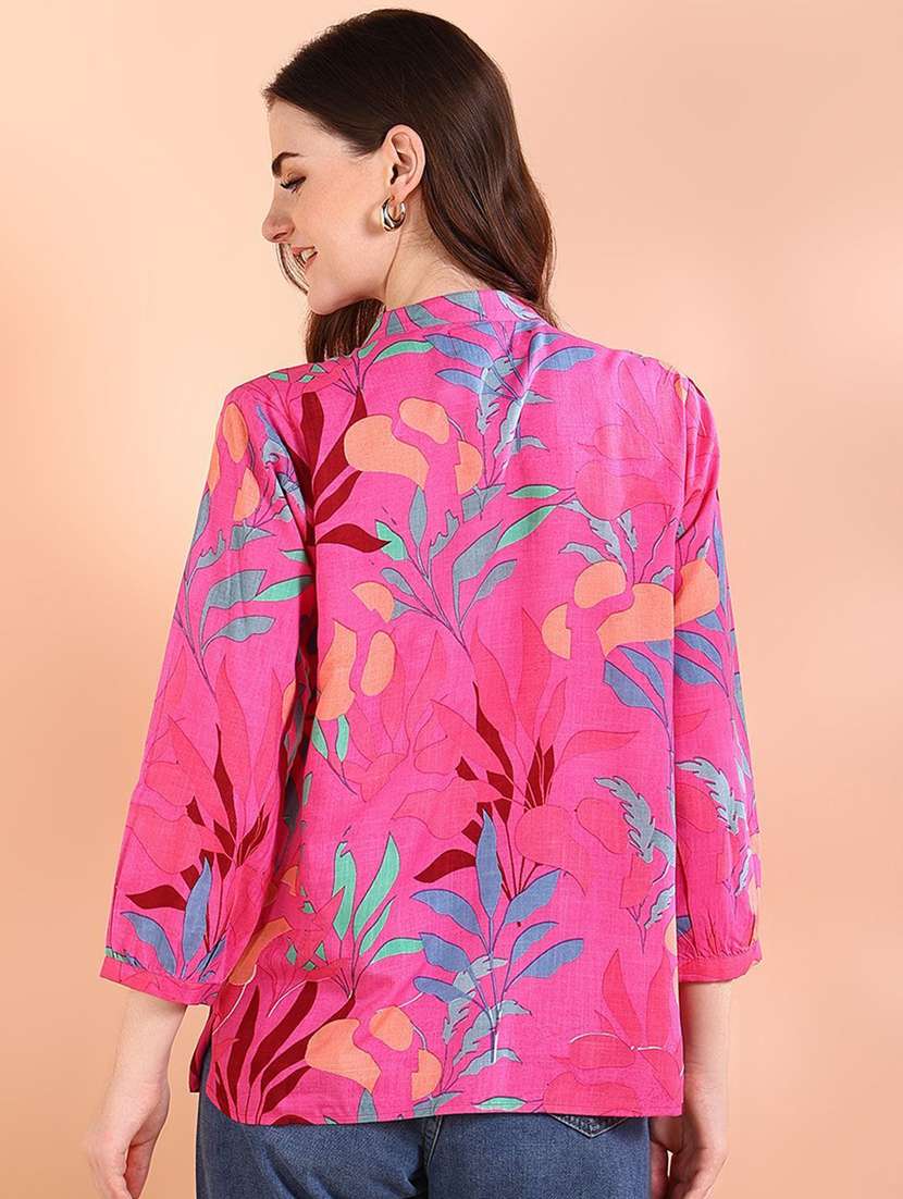 floral viscose regular fit spread collar shirt - 22407481 -  Standard Image - 3