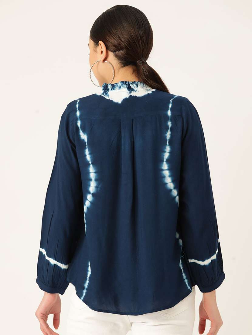 printed viscose spread collar regular shirt - 22407503 -  Standard Image - 3