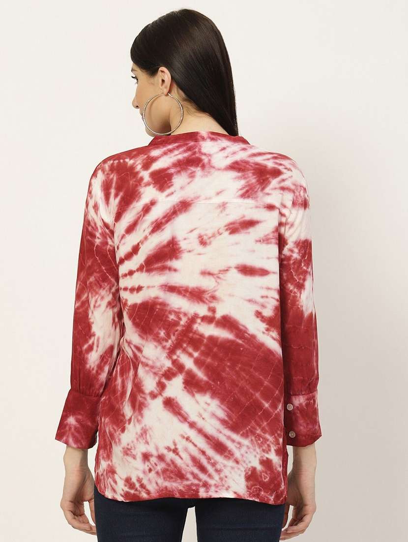 women printed  multi colored viscose regular shirt - 22407550 -  Standard Image - 3