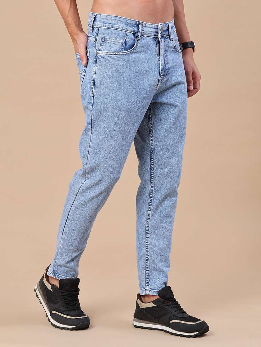 men washed mid rise slim fit jeans - 22407963 -  Standard Image - 3