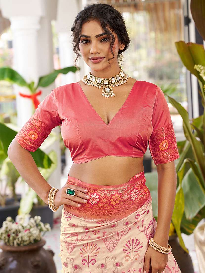 women self design banarasi saree with blouse - 22408238 -  Standard Image - 5