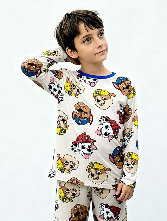 boys printed nightwear pyjama set