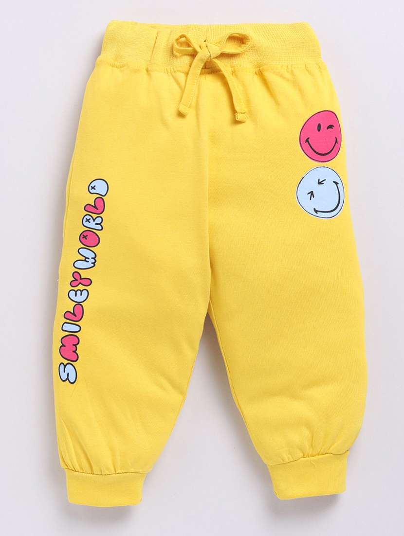 kids printed mid rise jogger