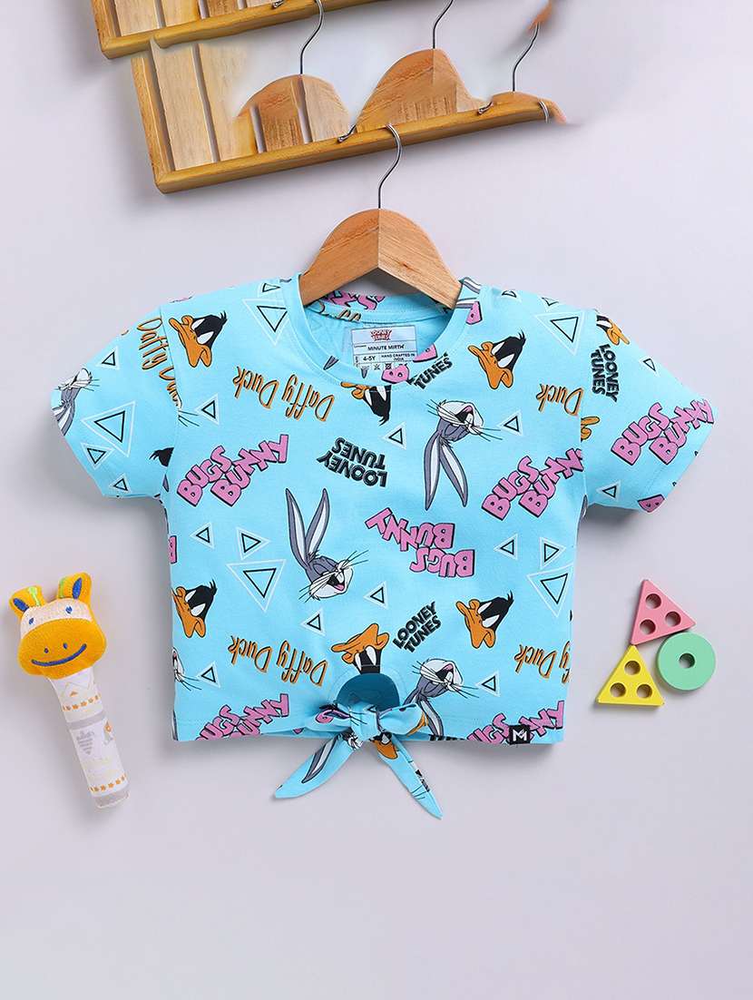 girls printed short sleeve tee