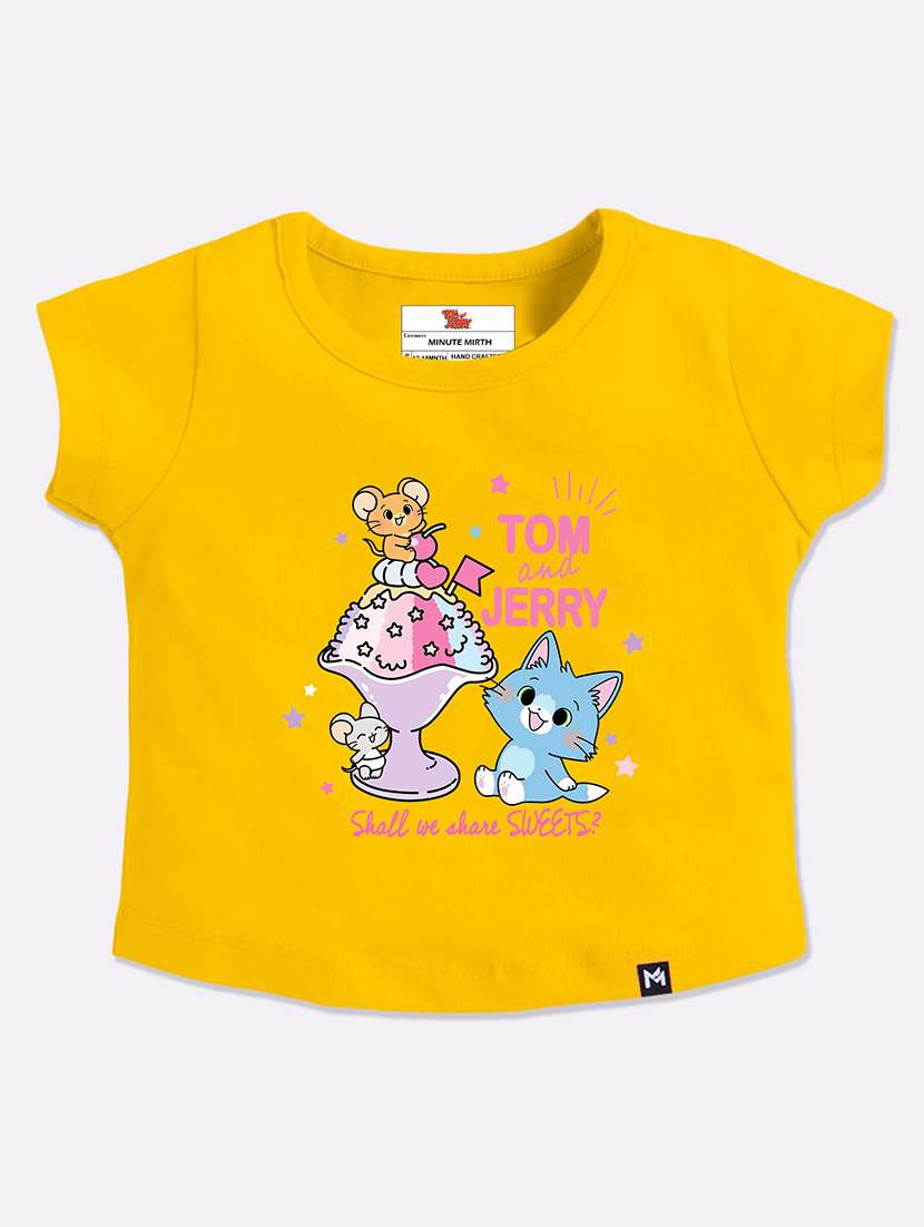 girls printed short sleeve tee