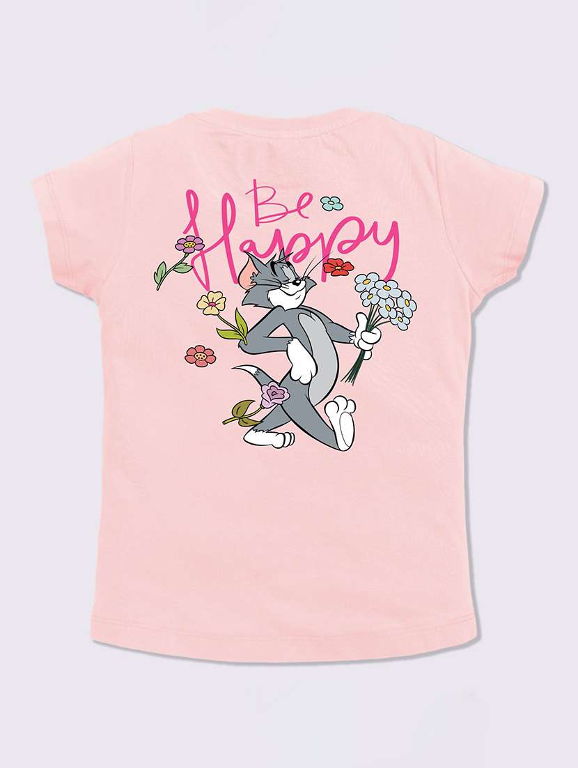 girls printed short sleeve tee