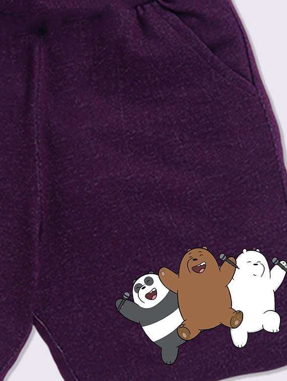 kids printed mid rise shorts - 22408514 -  Standard Image - 3