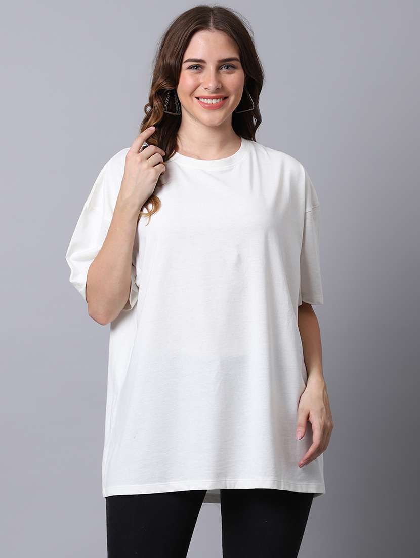 women printed short sleeve oversized t-shirt