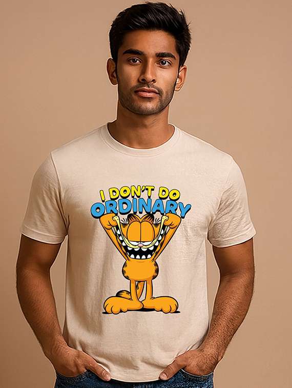 men printed short sleeve regular fit t-shirt