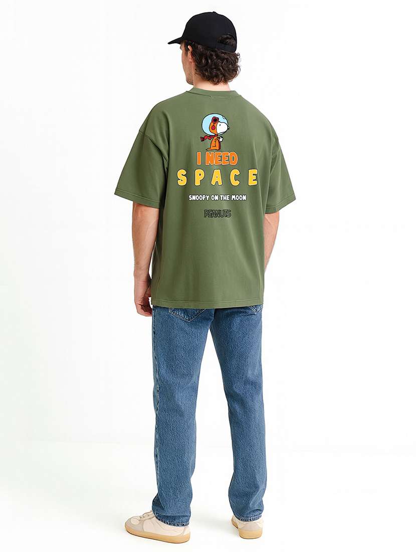 Men Printed Short Sleeve Oversized T-shirt - 22408694 -  Standard Image - 3