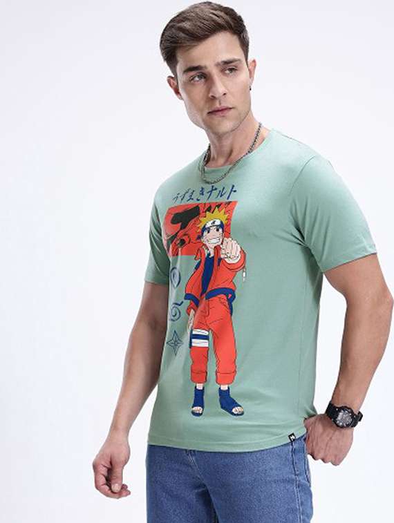 Men Graphic Short Sleeve Slim Fit T-shirt - 22408702 -  Standard Image - 3
