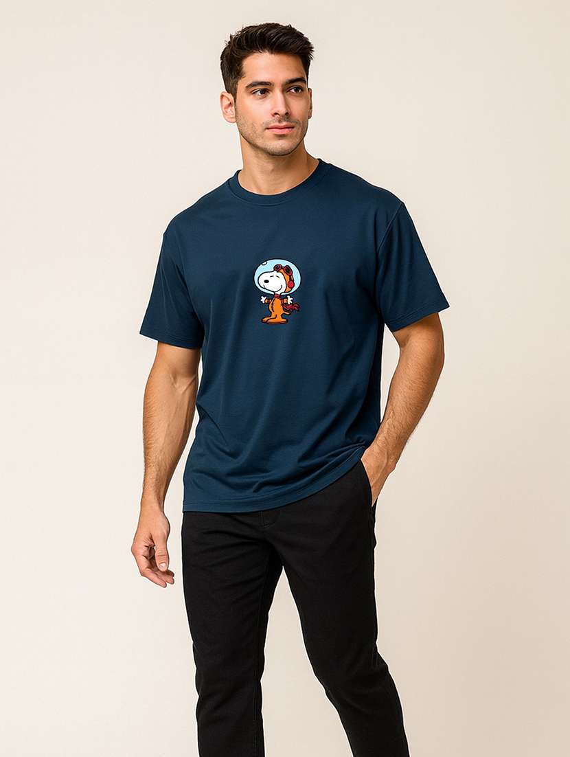Men Printed Short Sleeve Regular Fit T-shirt - 22408706 -  Standard Image - 3