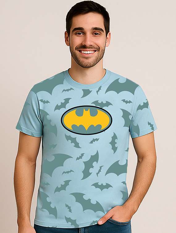 men printed short sleeve regular fit t-shirt