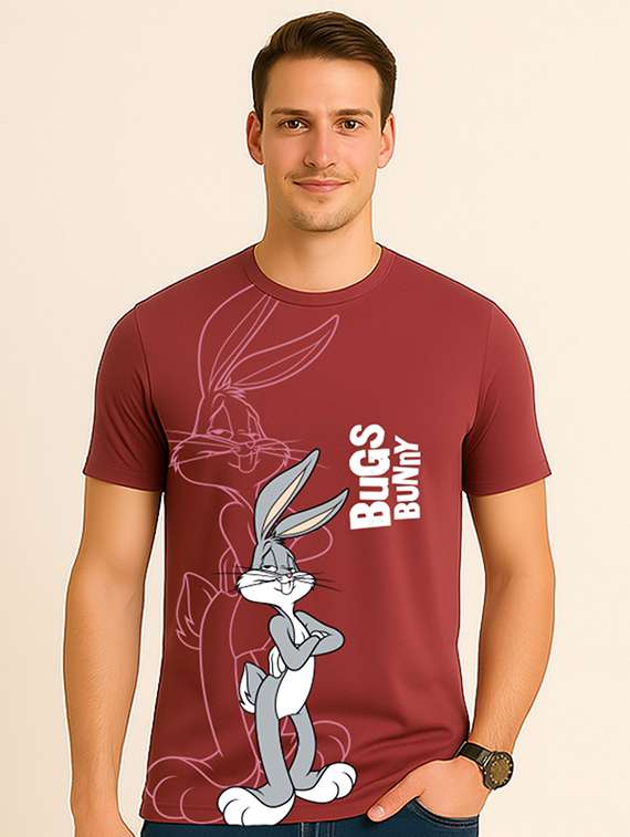 men printed short sleeve slim fit t-shirt