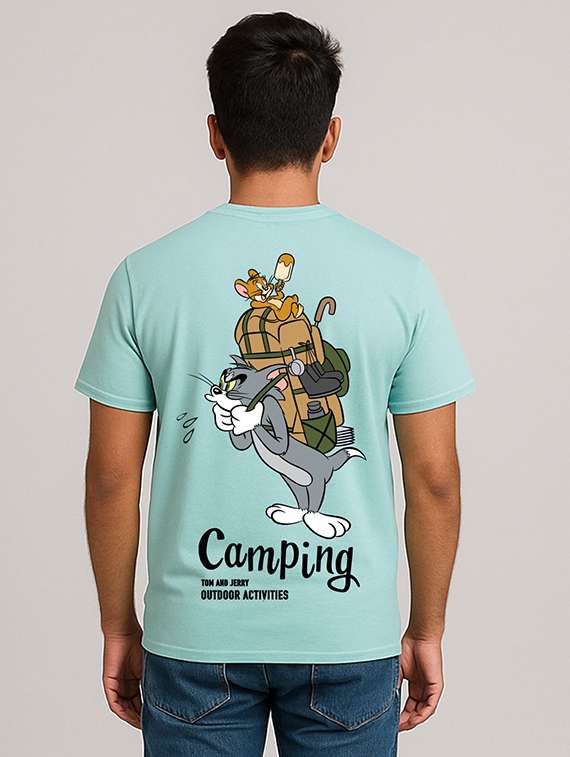 men printed short sleeve regular fit t-shirt