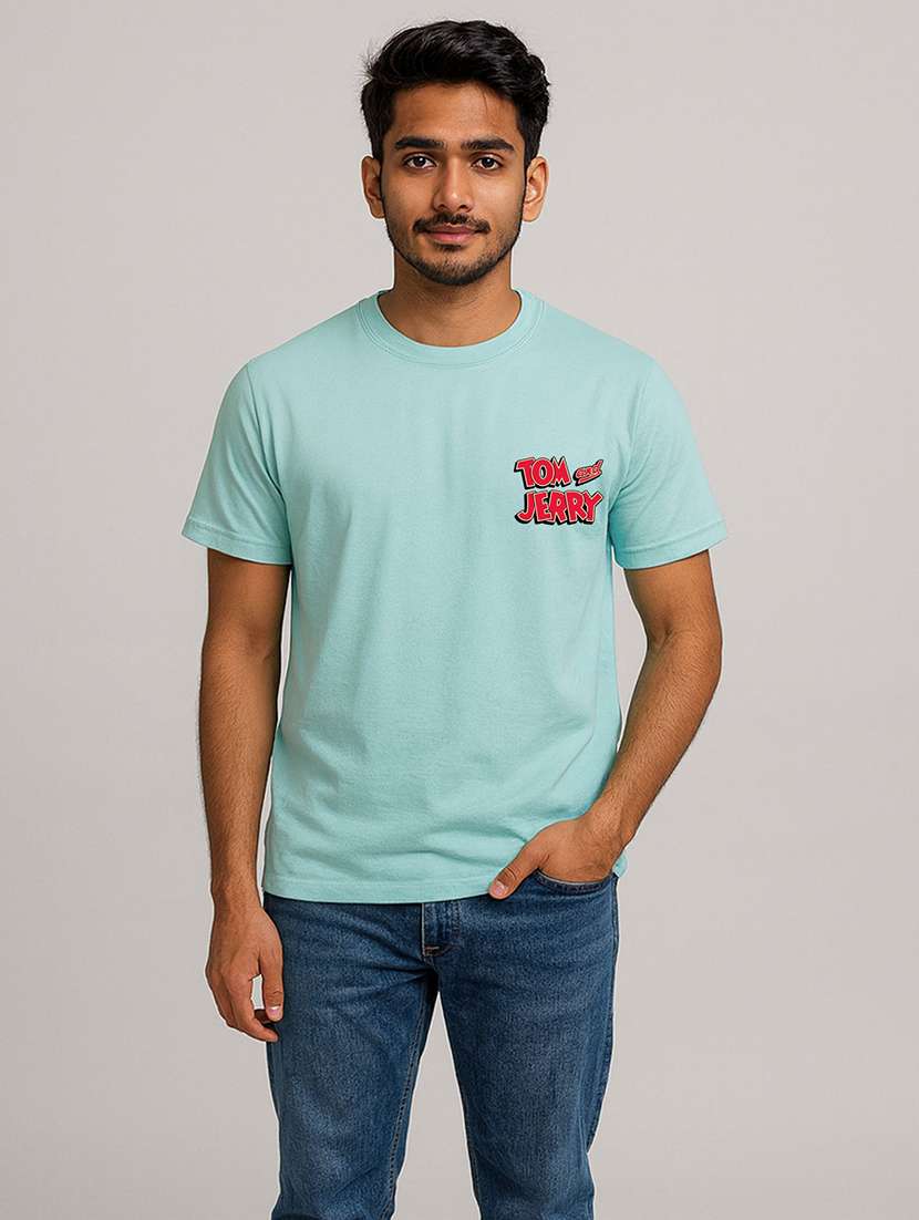 Men Printed Short Sleeve Regular Fit T-shirt - 22408715 -  Standard Image - 3