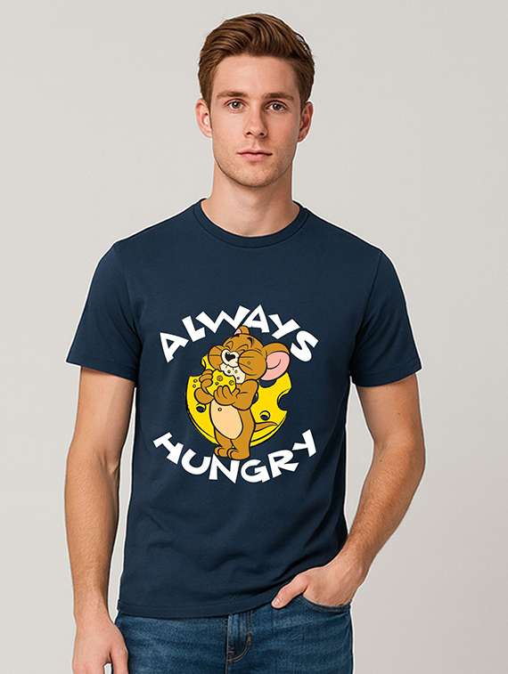 men printed short sleeve regular fit t-shirt