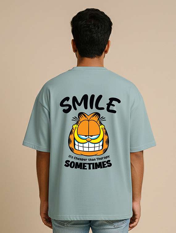 men printed short sleeve oversized t-shirt