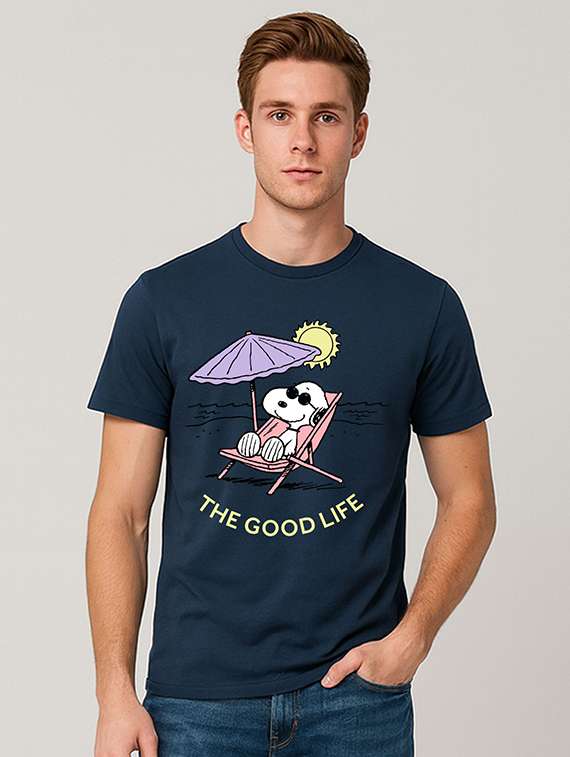 men printed short sleeve regular fit t-shirt