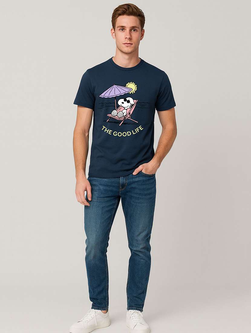 men printed short sleeve regular fit t-shirt - 22408754 -  Standard Image - 3