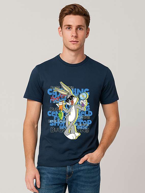 men printed short sleeve regular fit t-shirt