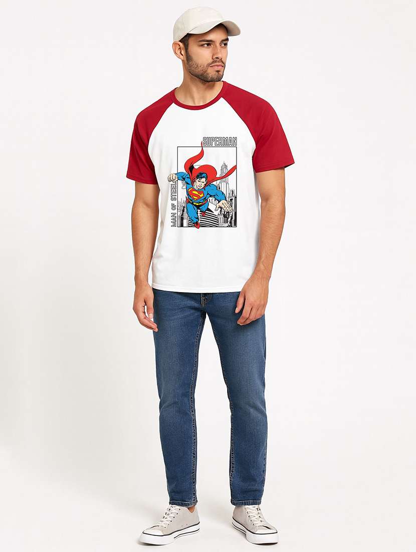 Men Printed Raglan Sleeve Regular Fit T-shirt - 22408764 -  Standard Image - 3
