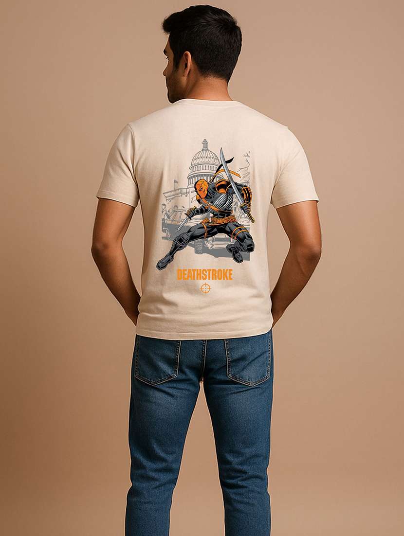 men printed short sleeve regular fit t-shirt - 22408769 -  Standard Image - 3