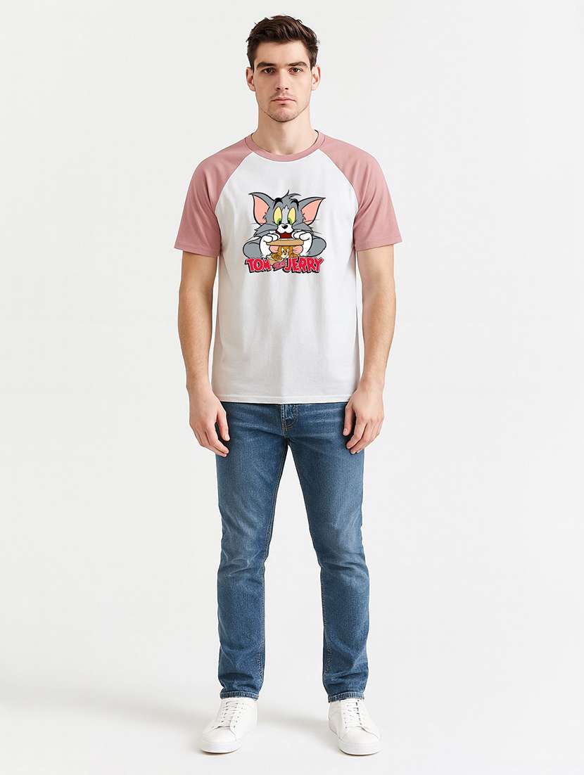 men printed raglan sleeve regular fit t-shirt - 22408782 -  Standard Image - 3