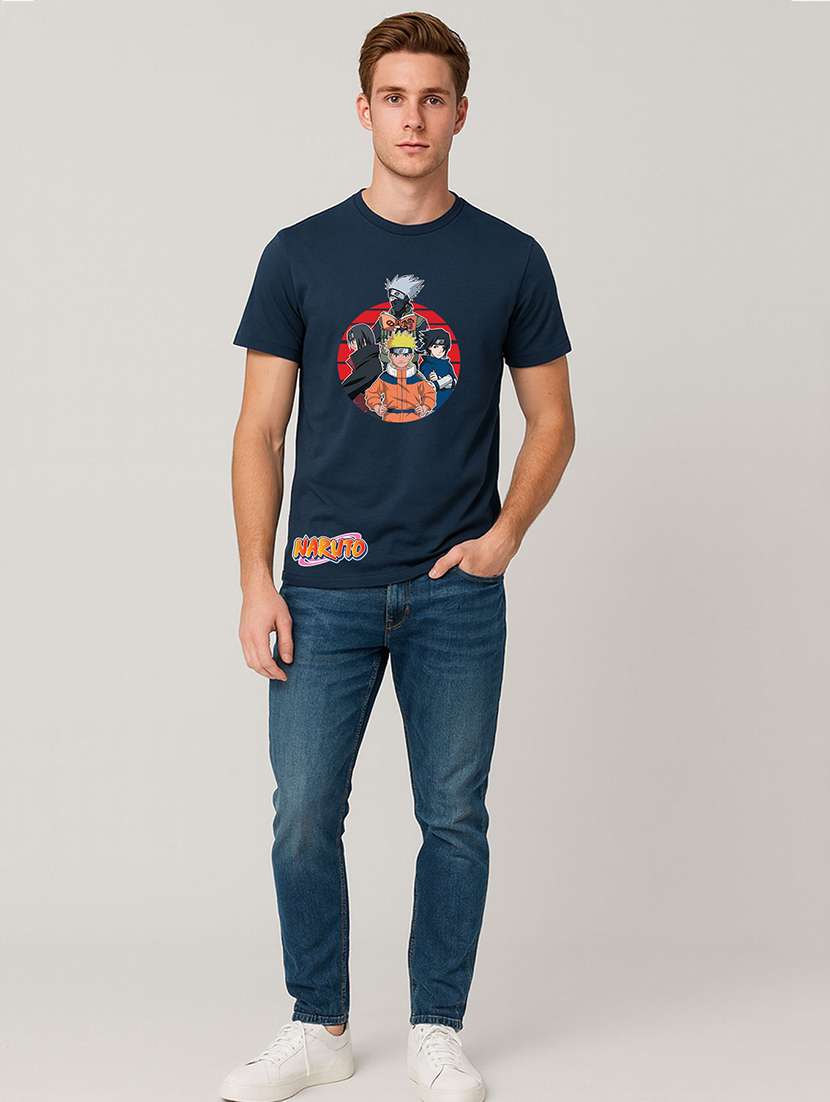 Men Printed Short Sleeve Regular Fit T-shirt - 22408800 -  Standard Image - 3