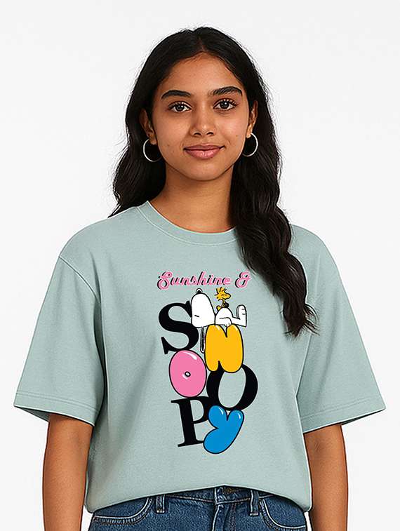 women printed short sleeve crop t-shirt