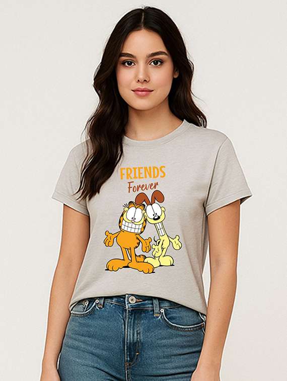 women printed short sleeve t-shirt