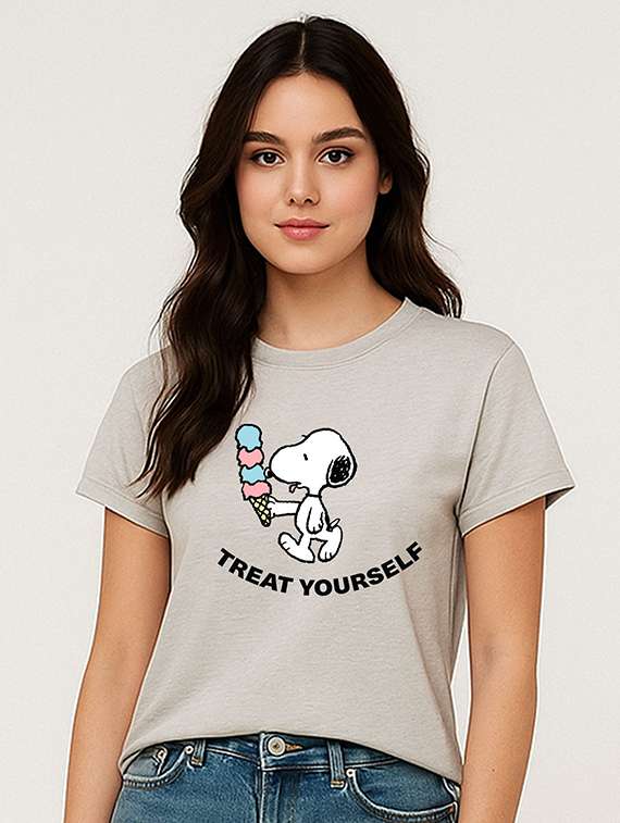 women printed short sleeve t-shirt