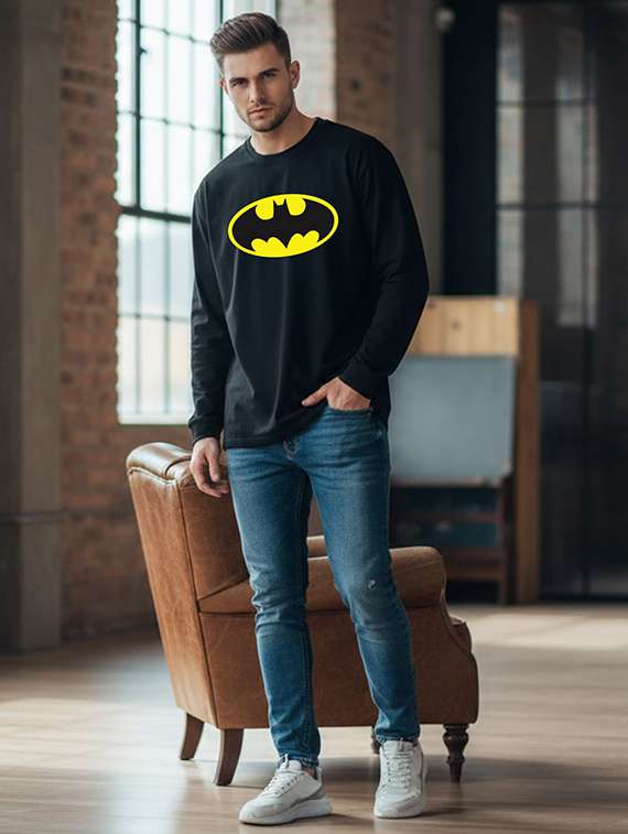 men graphic long sleeve regular fit t-shirt - 22408818 -  Standard Image - 3