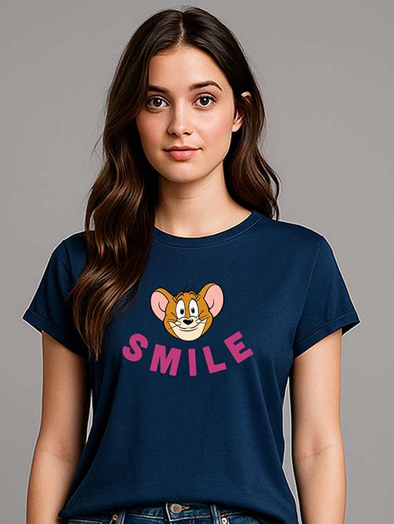 women printed short sleeve t-shirt