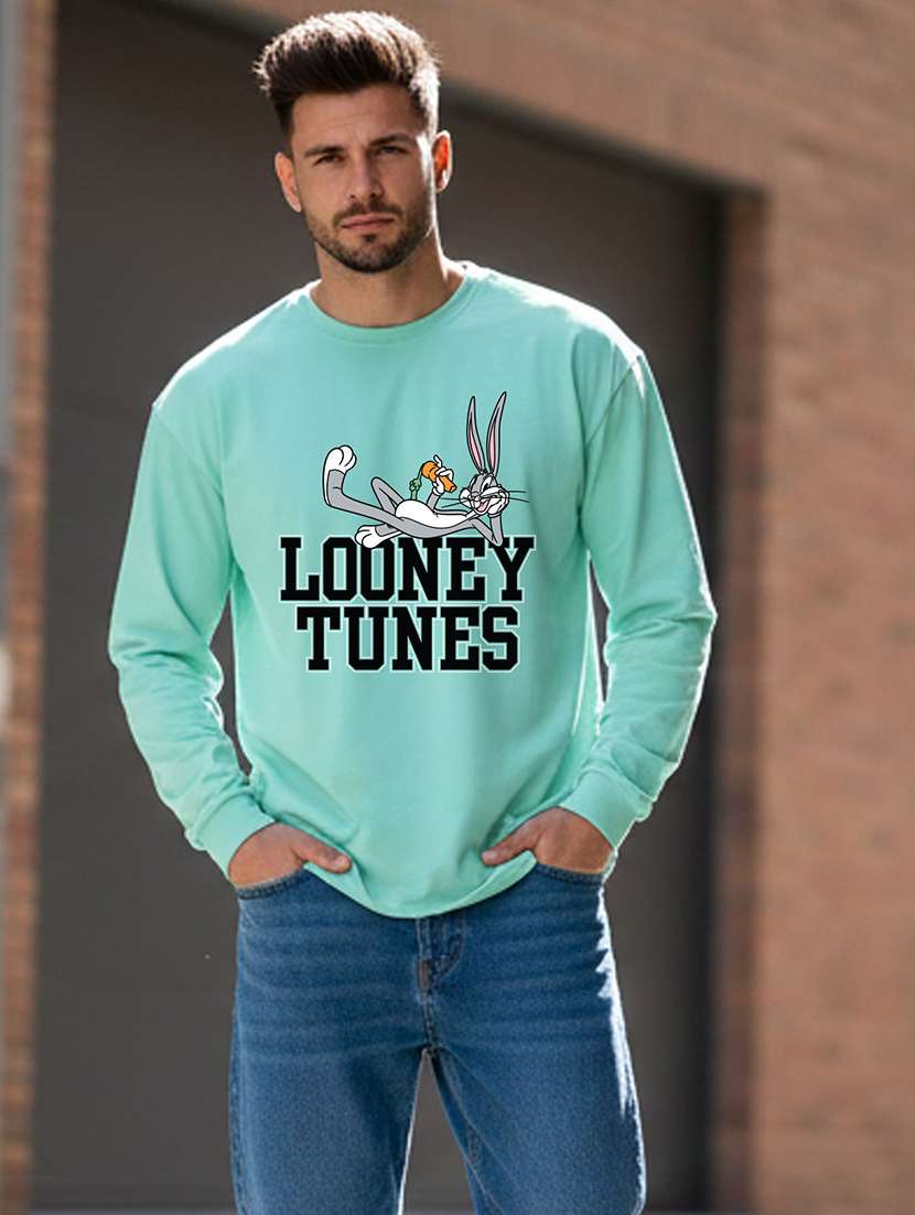 men printed long sleeve regular fit t-shirt