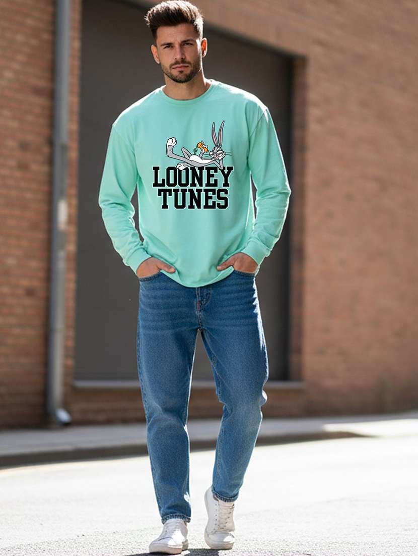 men printed long sleeve regular fit t-shirt - 22408823 -  Standard Image - 3