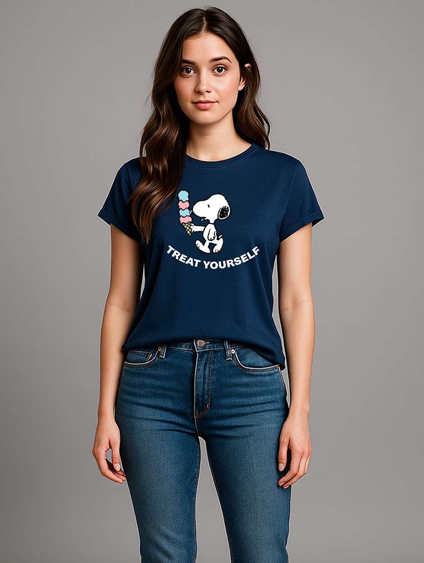 women printed short sleeve t-shirt