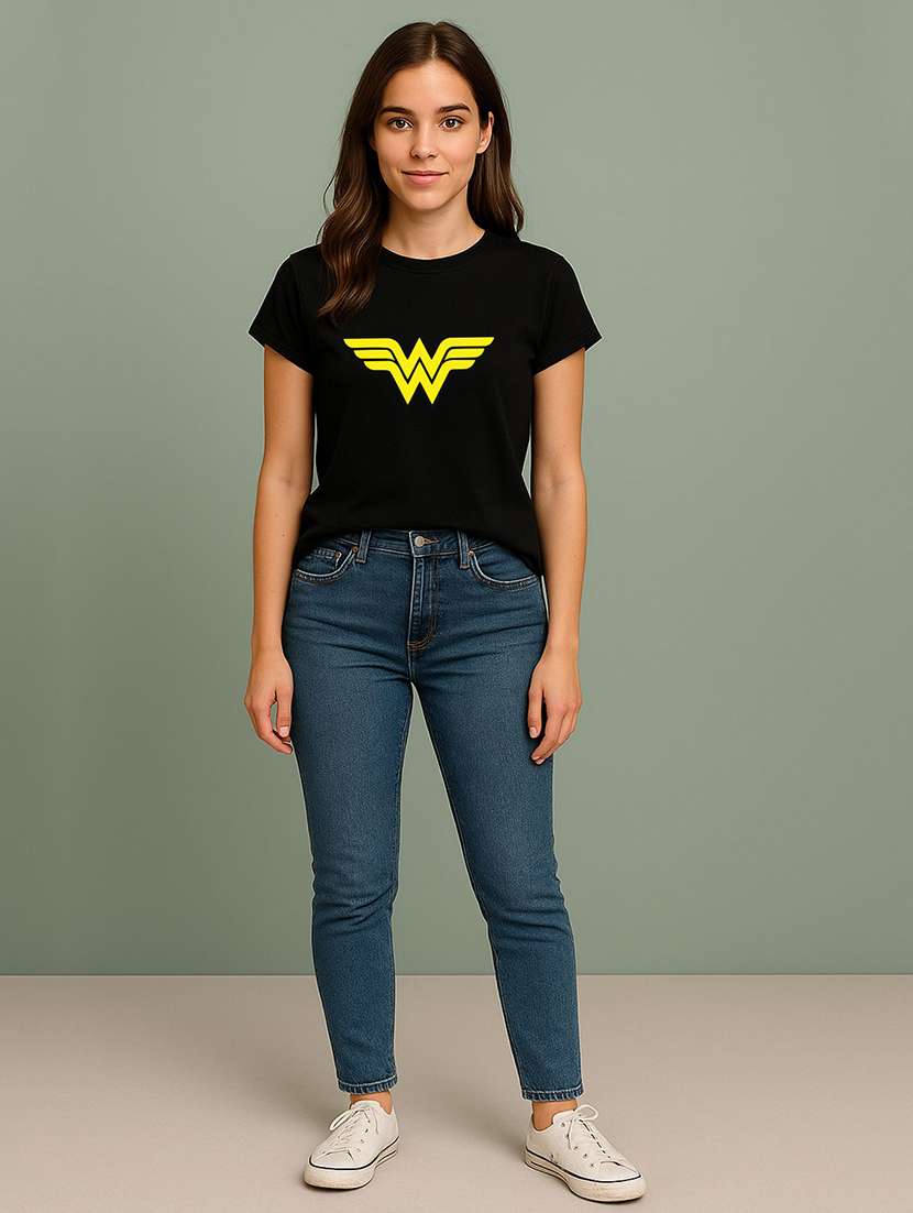 Women Printed Short Sleeve T-shirt - 22408835 -  Standard Image - 3