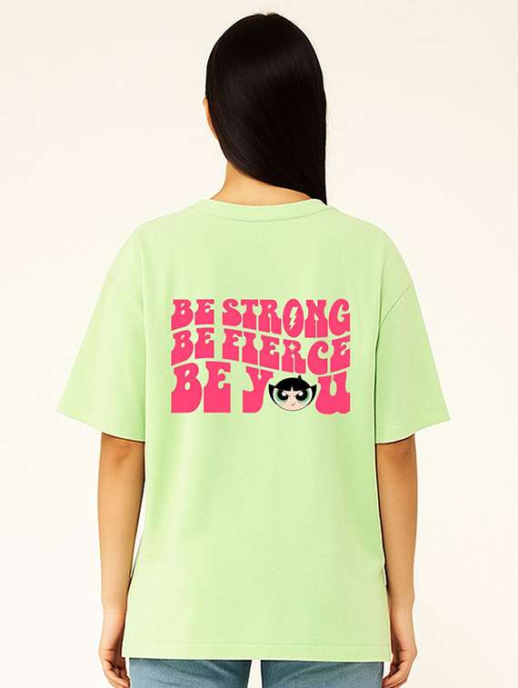 women printed short sleeve oversized t-shirt