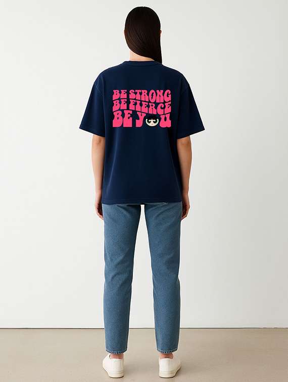 women printed short sleeve oversized t-shirt - 22408852 -  Standard Image - 3