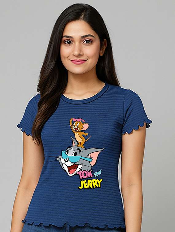women printed short sleeve t-shirt