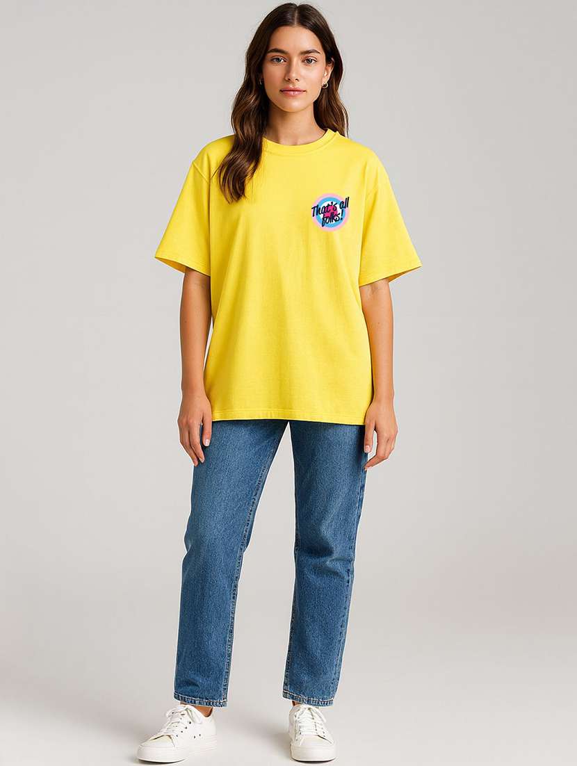 women printed short sleeve oversized t-shirt - 22408886 -  Standard Image - 3