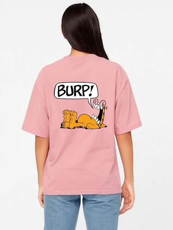 women printed short sleeve oversized t-shirt