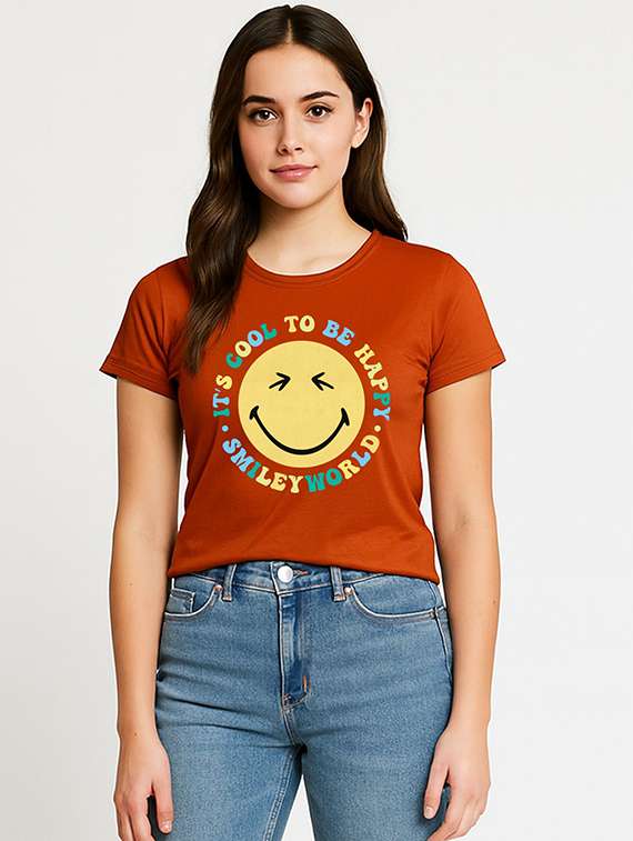 women printed short sleeve t-shirt