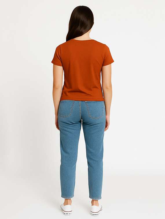 Women Printed Short Sleeve T-shirt - 22408994 -  Standard Image - 3